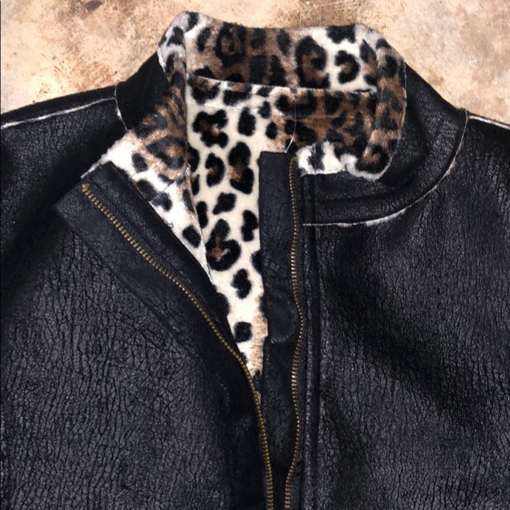 Skea Jacket - Leopard print liner